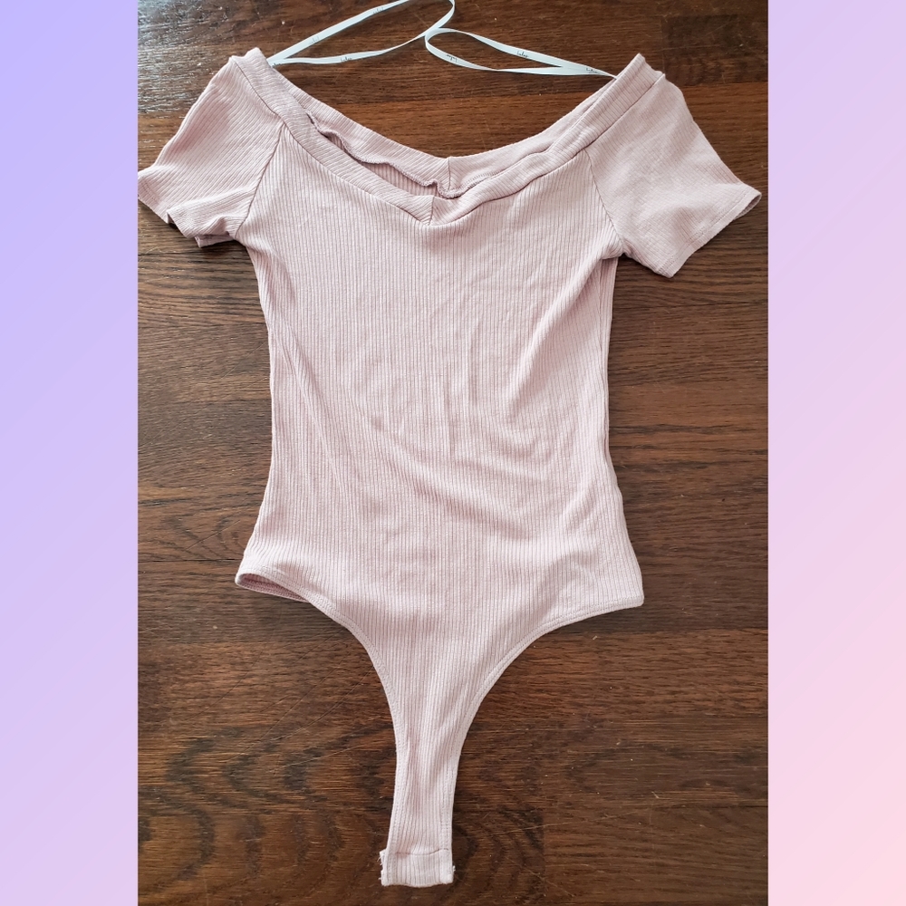 Lulus Bodysuit‎ Leotard Mauve Size S